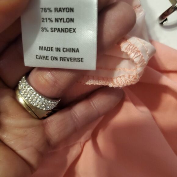 KATE AND SAM Pink elastic waistband Capris Sz 10 - Picture 5 of 6